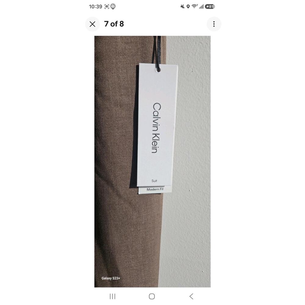 Calvin Klein Modern Fit Mid Rise Wide Leg Classic Career Wear Pants Sise 12 - Picture 14 of 15